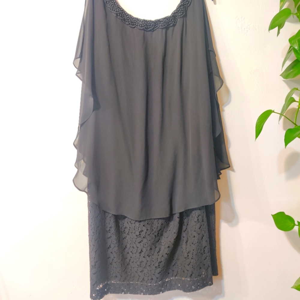 Covington Dress Black Lace Women 18W